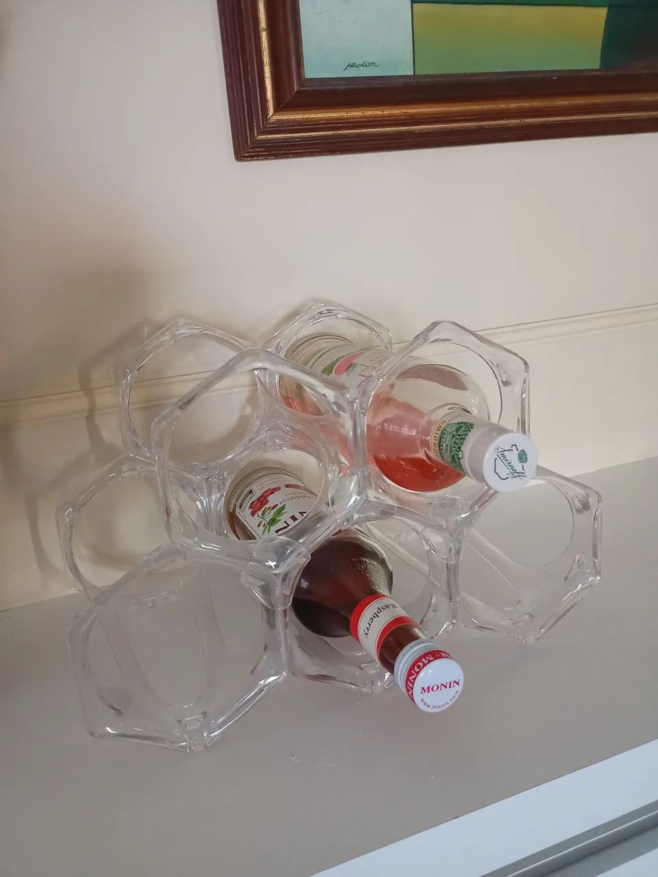 Suporte de acrílico para vinho - Foto 2