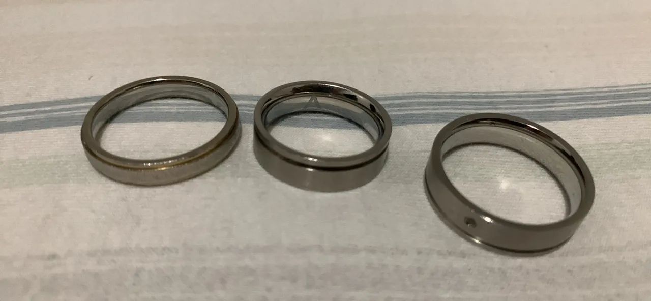 Kit 3 Anéis em Aço- Estilo Minimalista - Foto 2