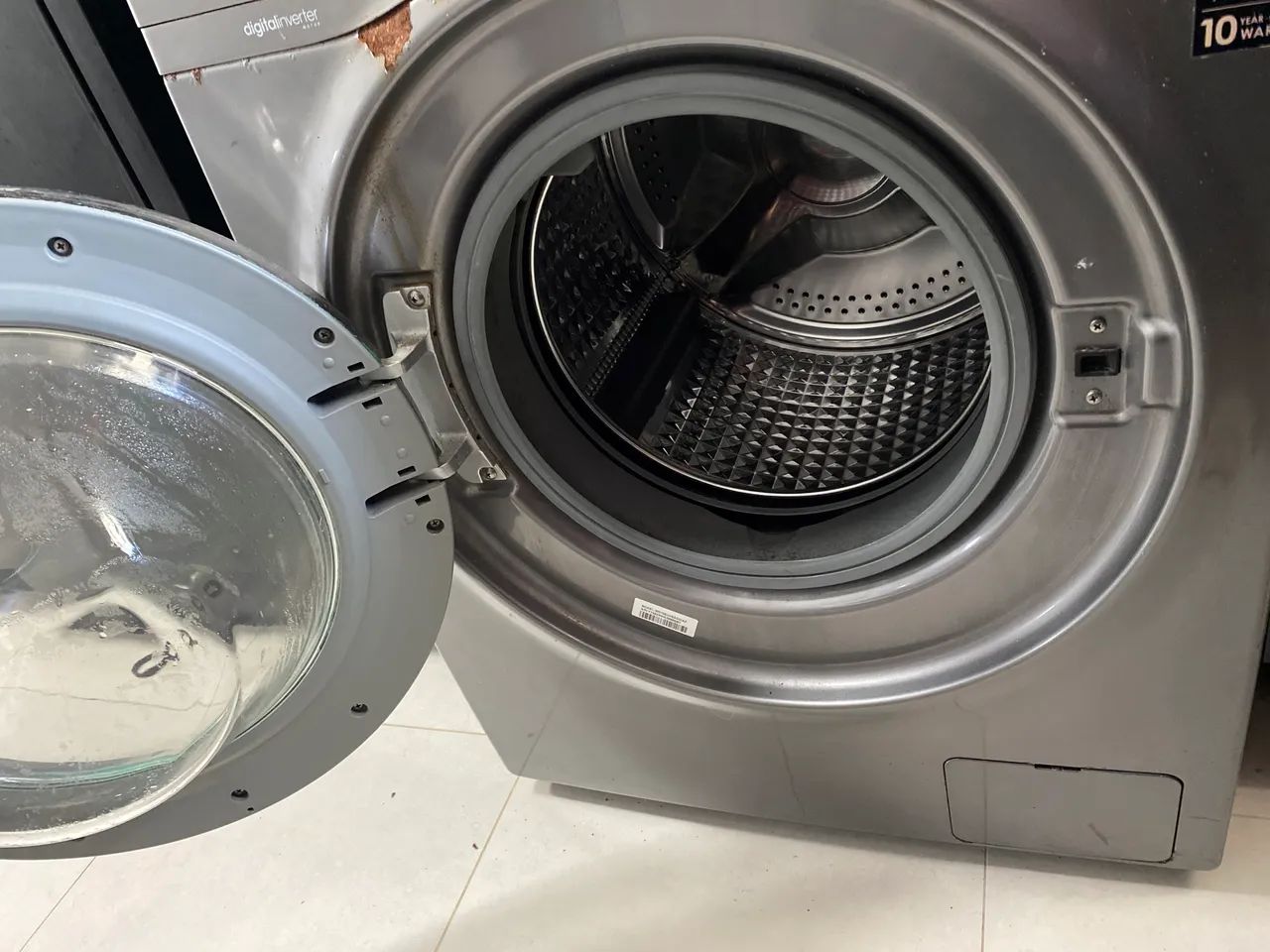 Máquina de lavar Samsung Eco Bubble Digital Inverter 10kg - lava e seca - Foto 5