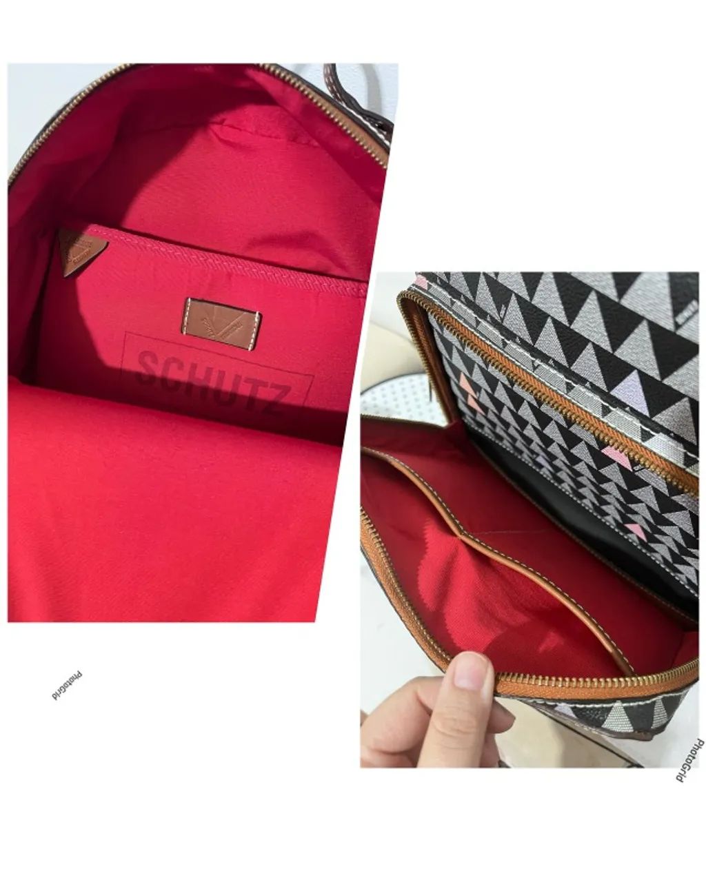 mochila schutz triangule preta - Foto 3