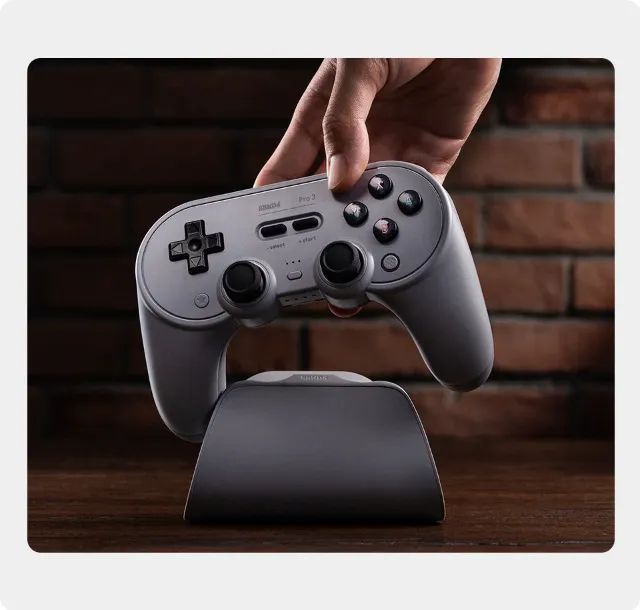 Controle Bluetooth Gamepad 8BitDo Pro 3 Switch Windows Android Original Novo - Foto 3