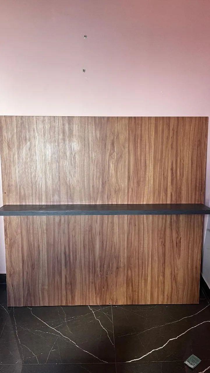 Para vender logo,painel para tv 60 polegadas, 2,74 alt x 1,42 larg na cor amadeirado e cin - Foto 4