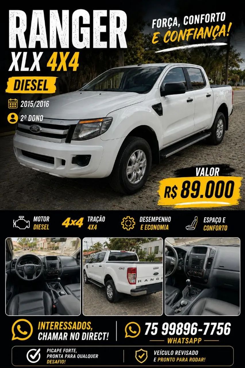 Ford Ranger Ranger XLS 3.2 20V 4x4 CD Diesel Mec. 2015