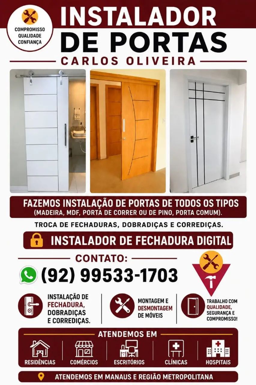 INSTALADOR DE PORTAS - PROFISSIONAL