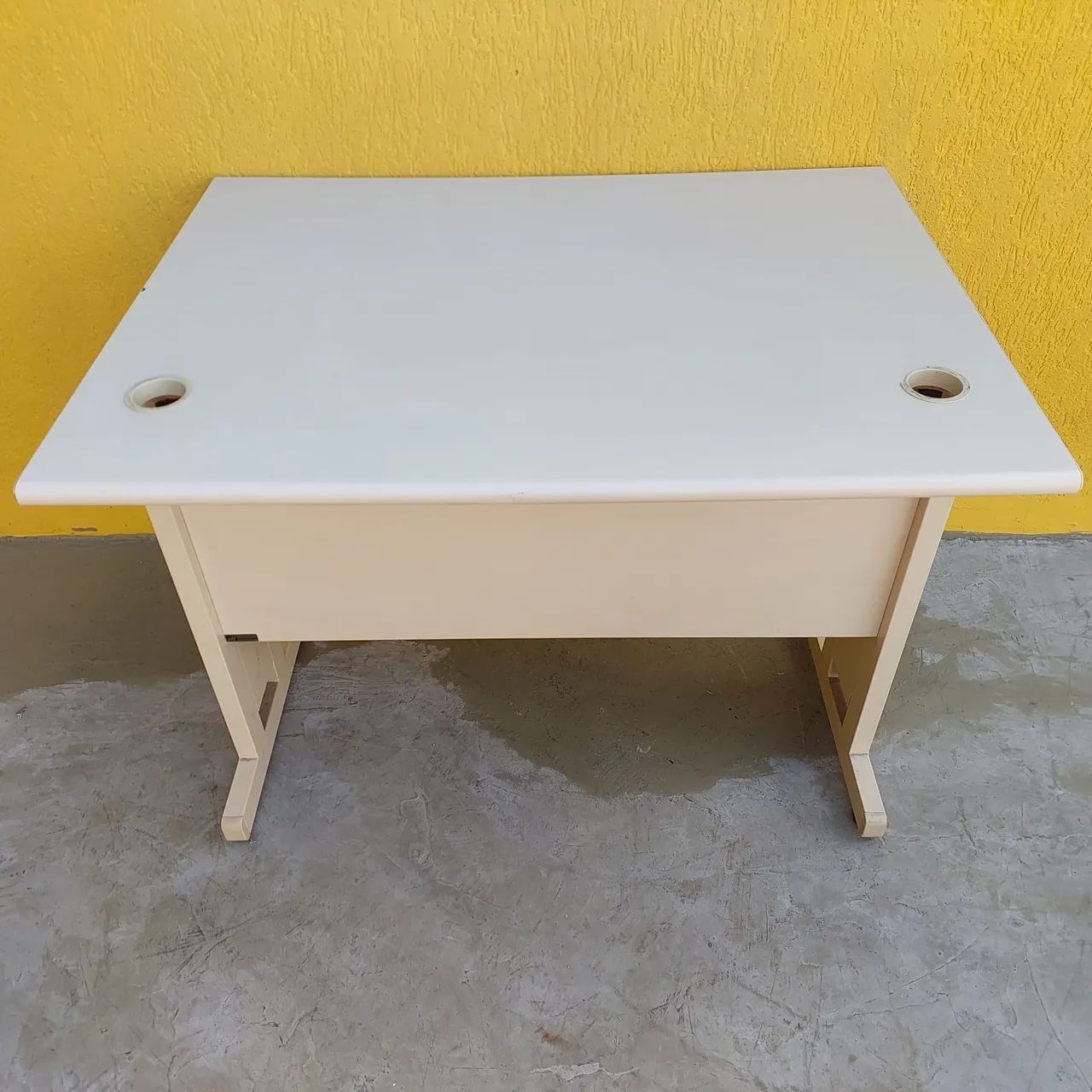 Mesa escritório bege 1.00x75cm - Foto 4