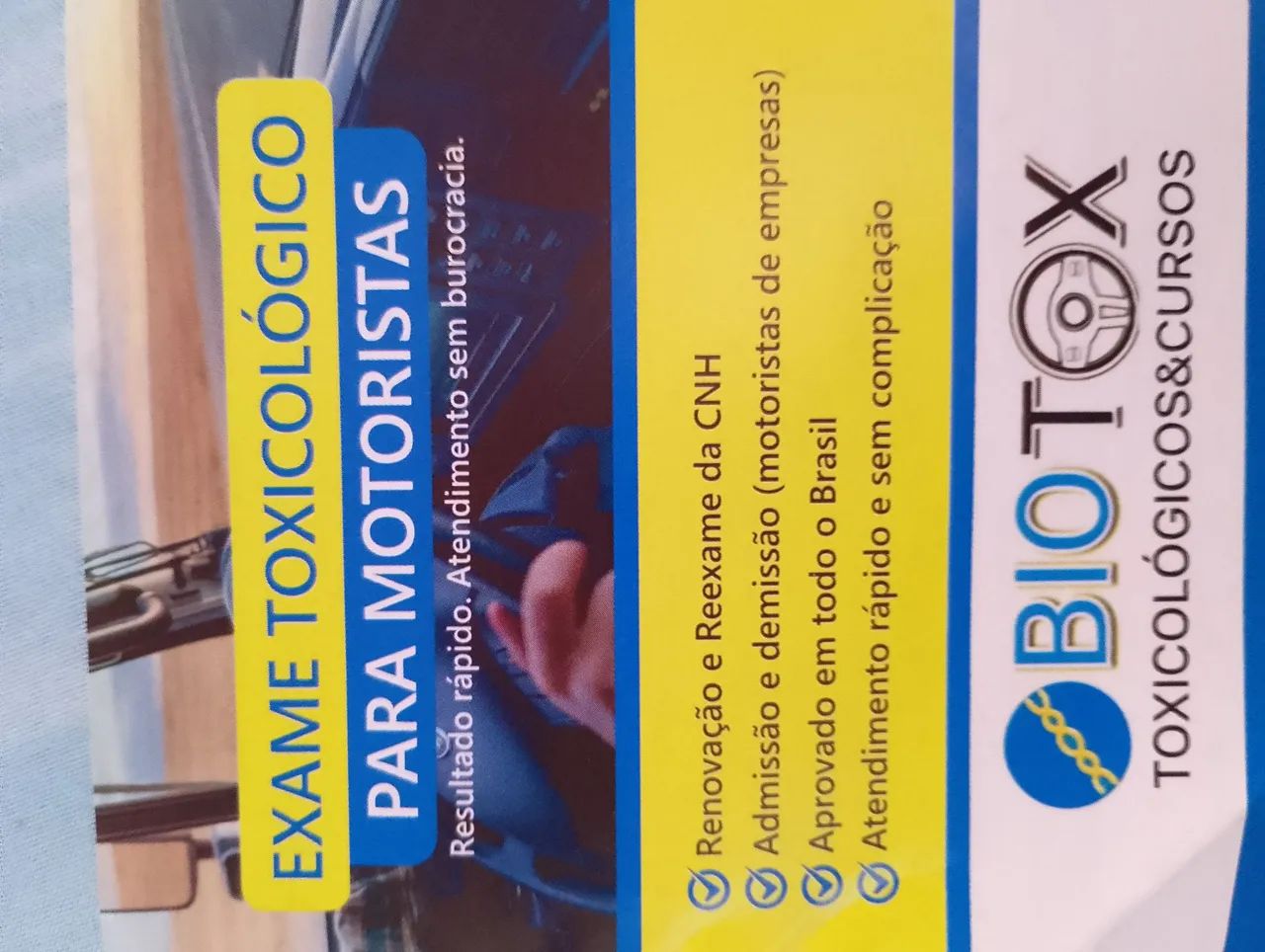 Exames toxicológico 