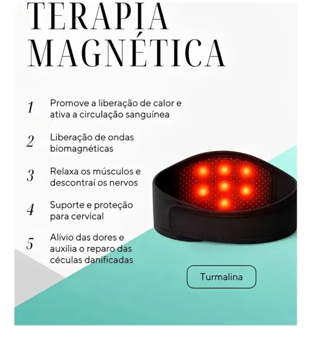 Faixa Cervical Magnética com Turmalina é a solução - Foto 4