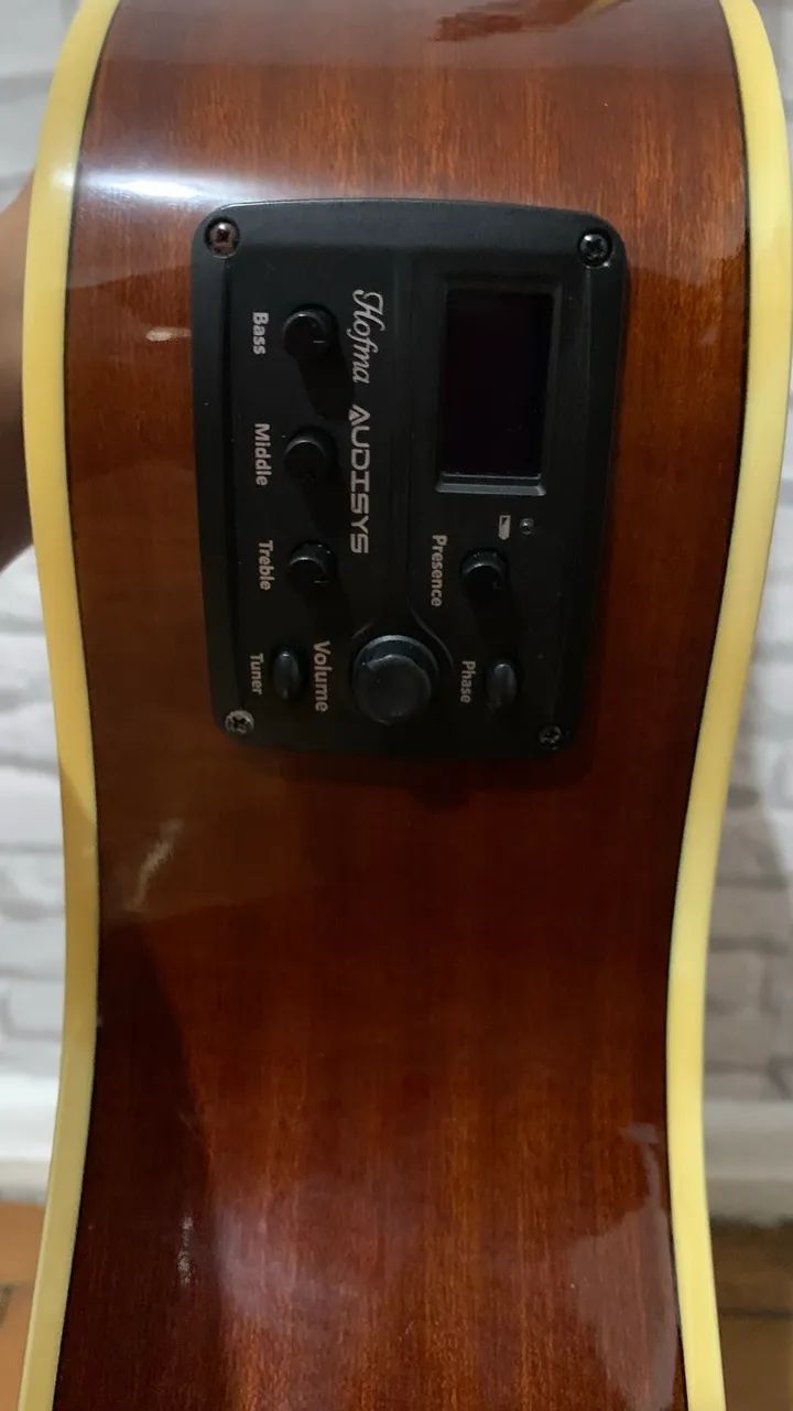 Violão Elétrico Hofma HMA-260 NT Usado - Foto 3
