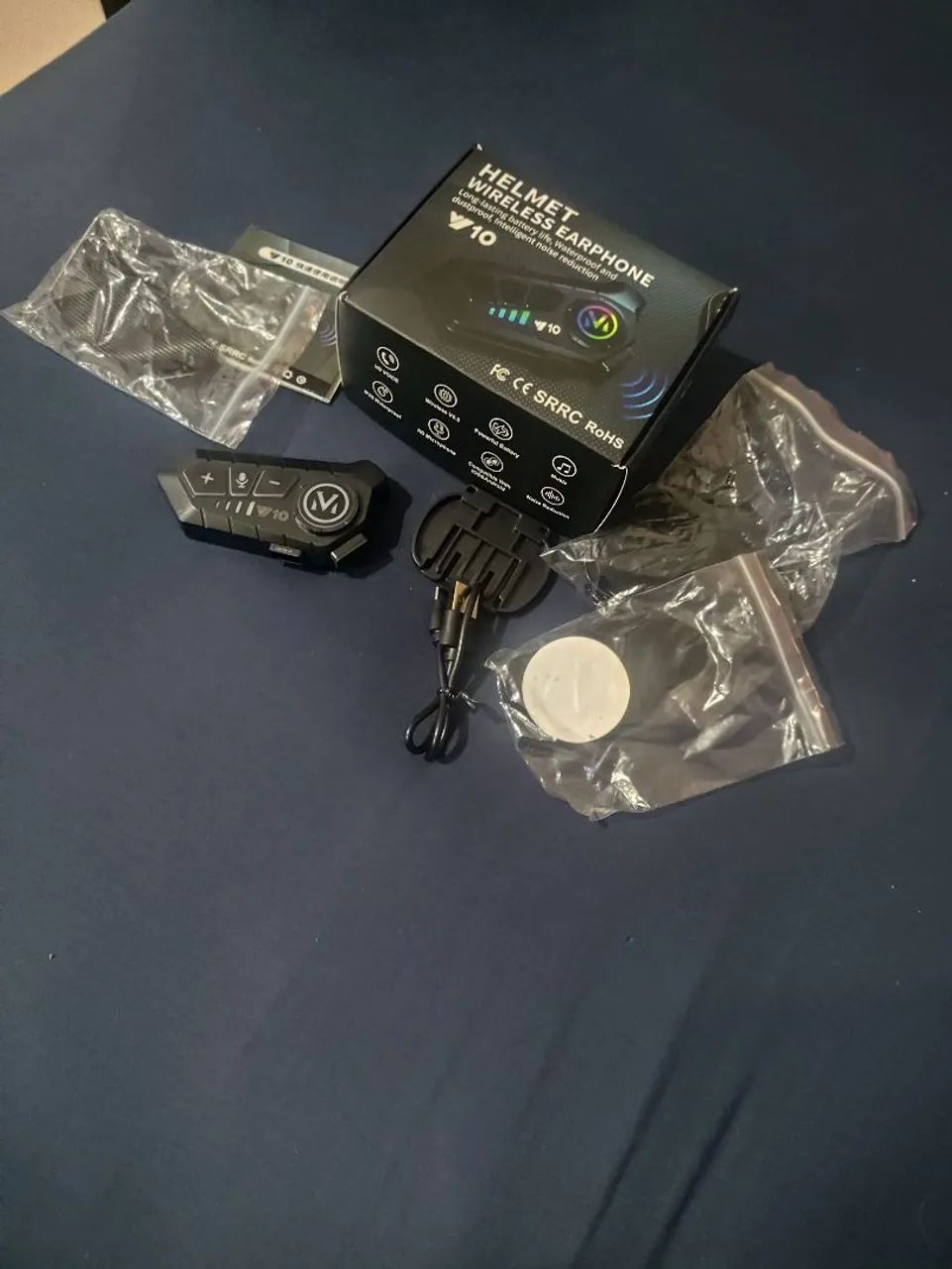 fone capacete sem fio bluetooth barato - Foto 3
