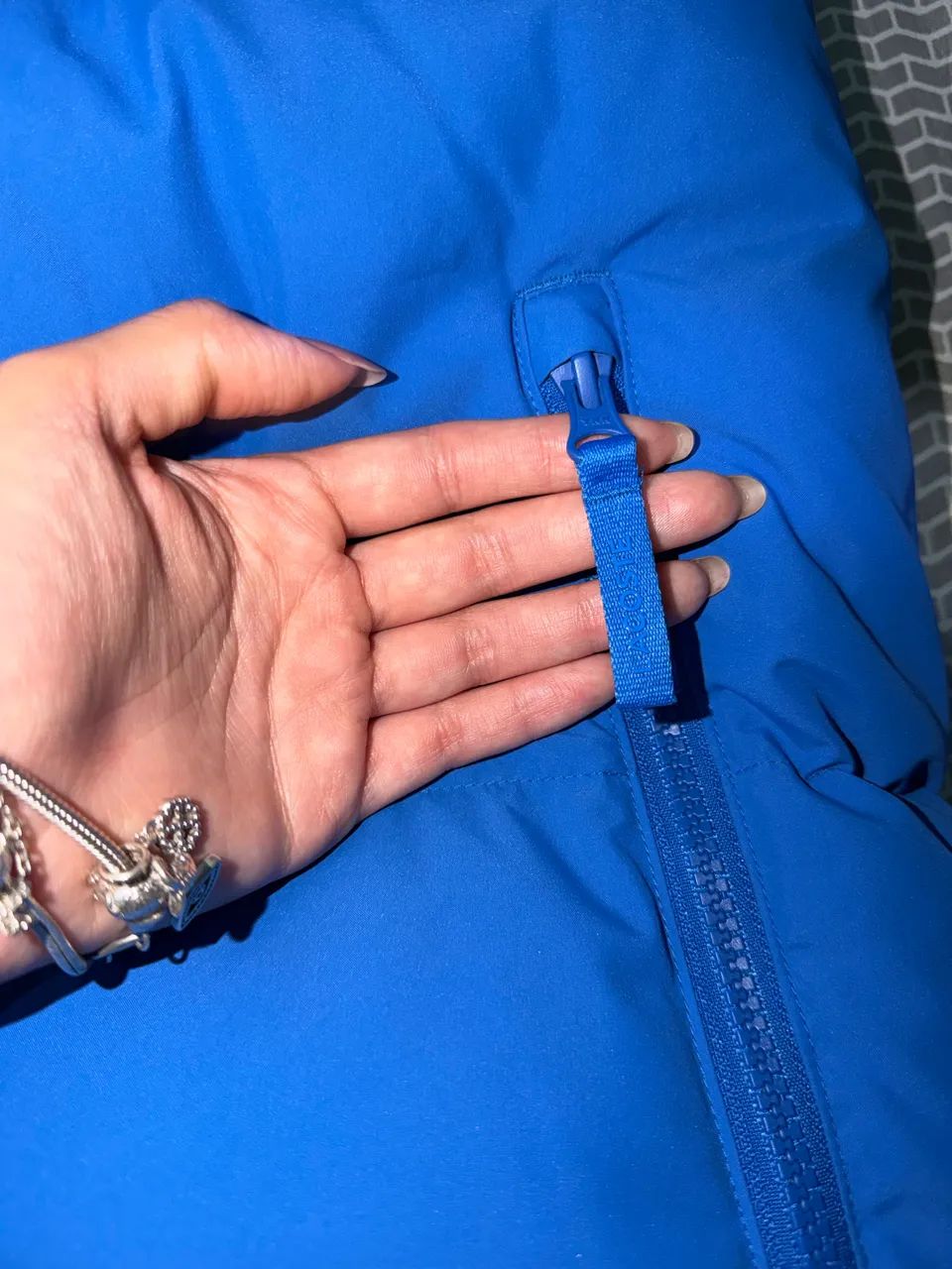 Colete Lacoste esportivo com crocodilo acolchoado Azul - Foto 5