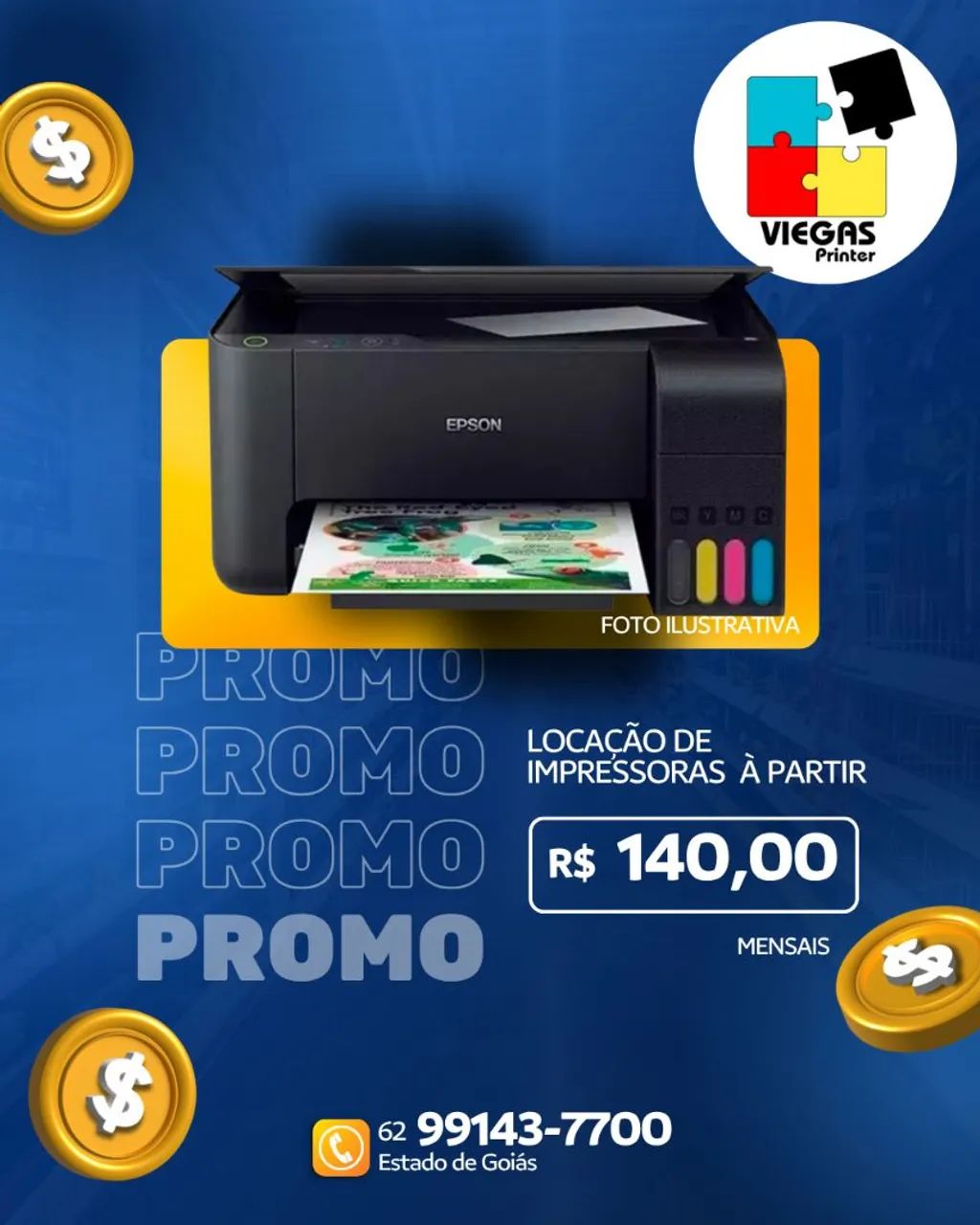 Aluguel de impressoras e computadores no estado de Goiás  - Foto 3