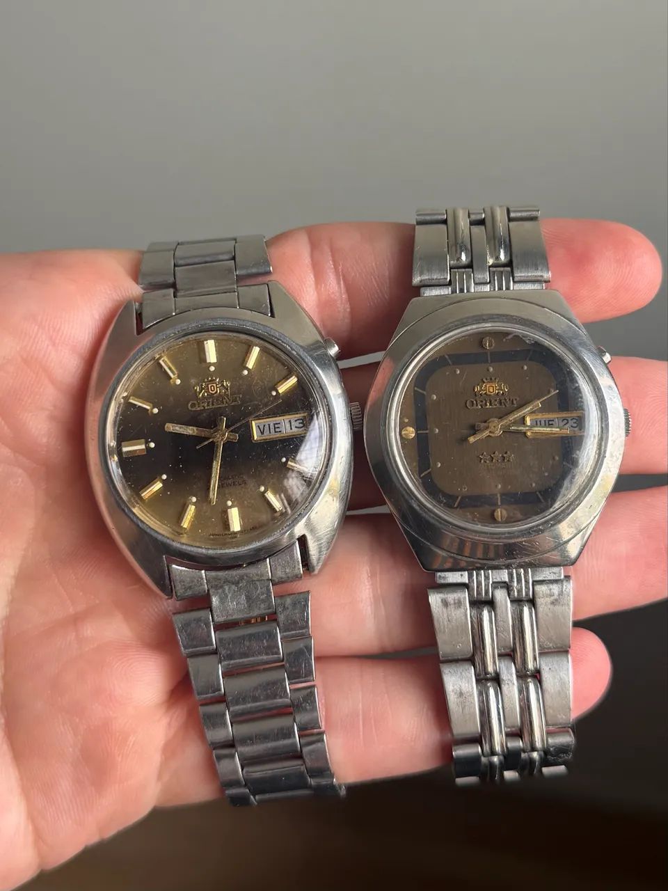 Coleção de 9 relógios orient vintage automático  - Foto 3