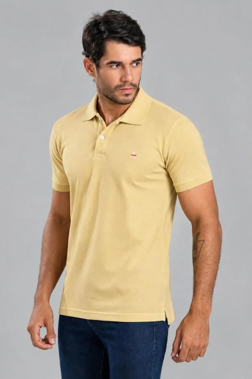 Camisa Polo Texturizada e Piquet - Foto 3