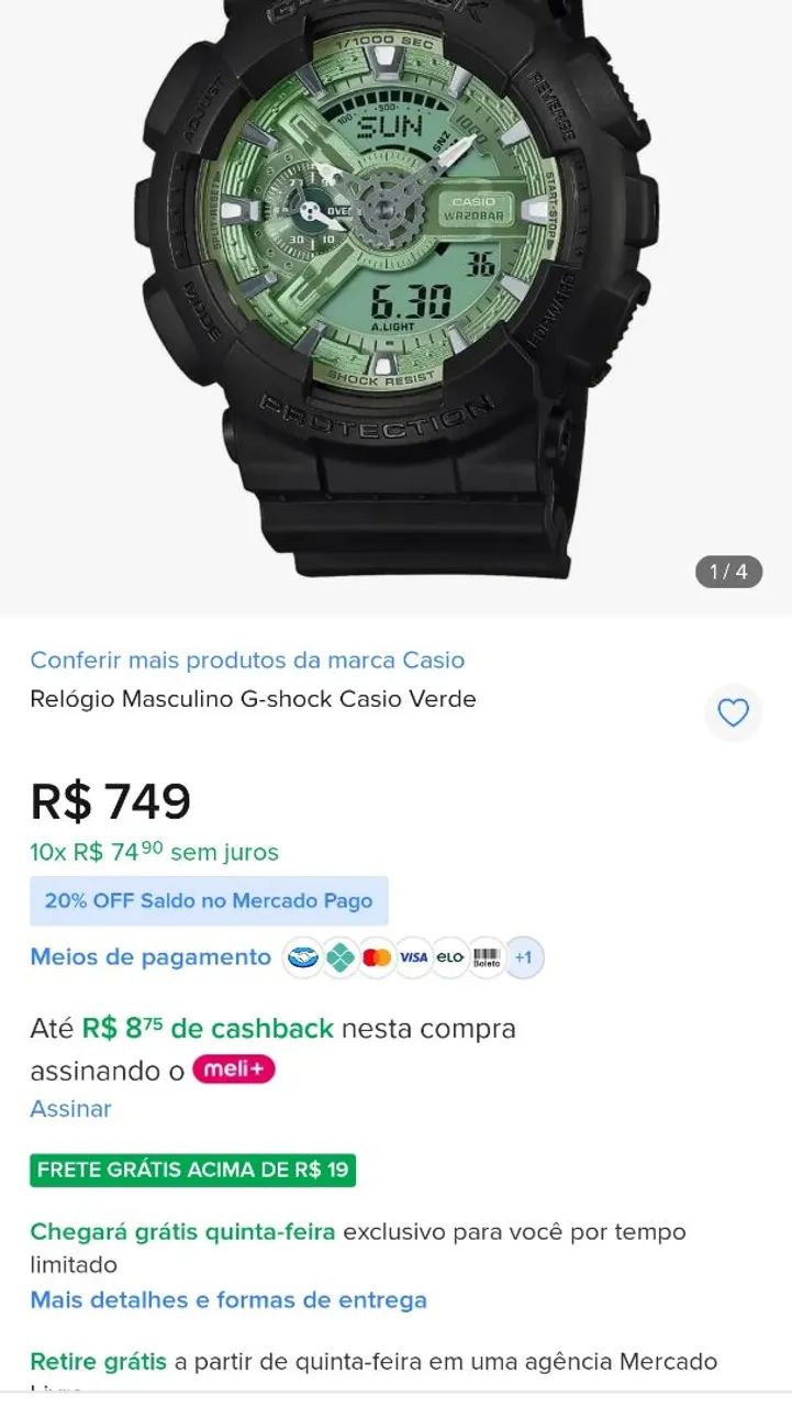 Relógio Gshock original nunca usado - Foto 2