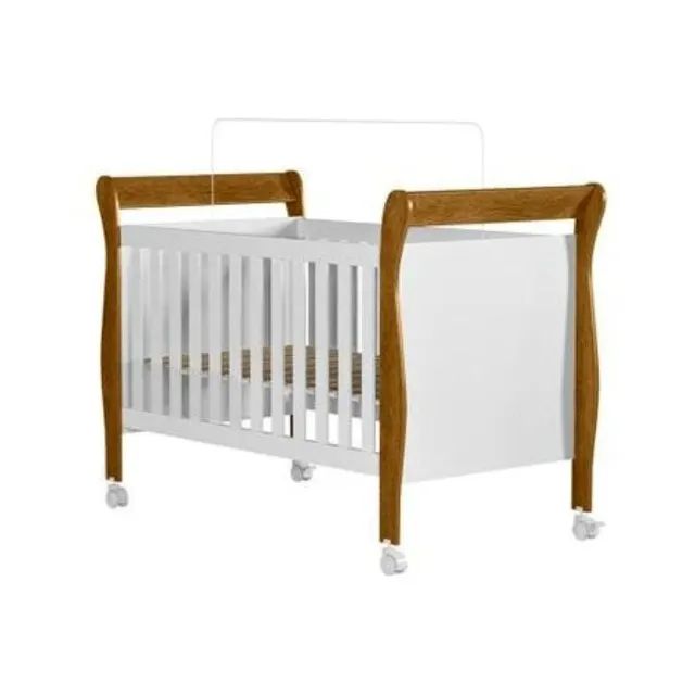 Berço Mini Cama Desmontável Quarto Bebê Mdf 2 Em 1 
