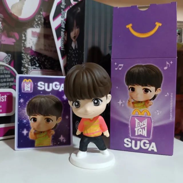 Boneco Suga BTS Tiny Tan McDonald's Roxo - Kpop - Hobbies e