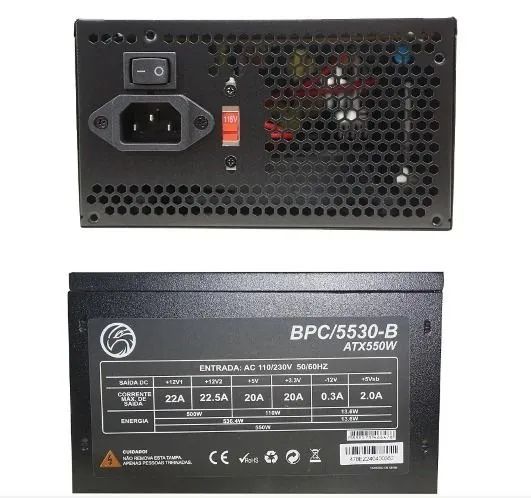 Fonte ATX 550W para PC NOVA COM GARANTIA - Foto 3