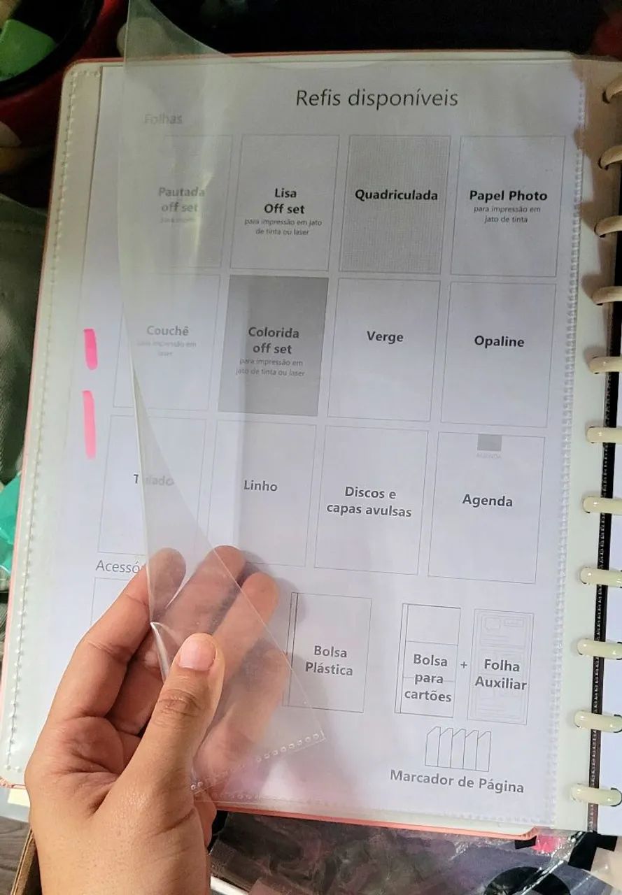 Caderno inteligente grande + refil folhas pautadas e discos - Foto 2