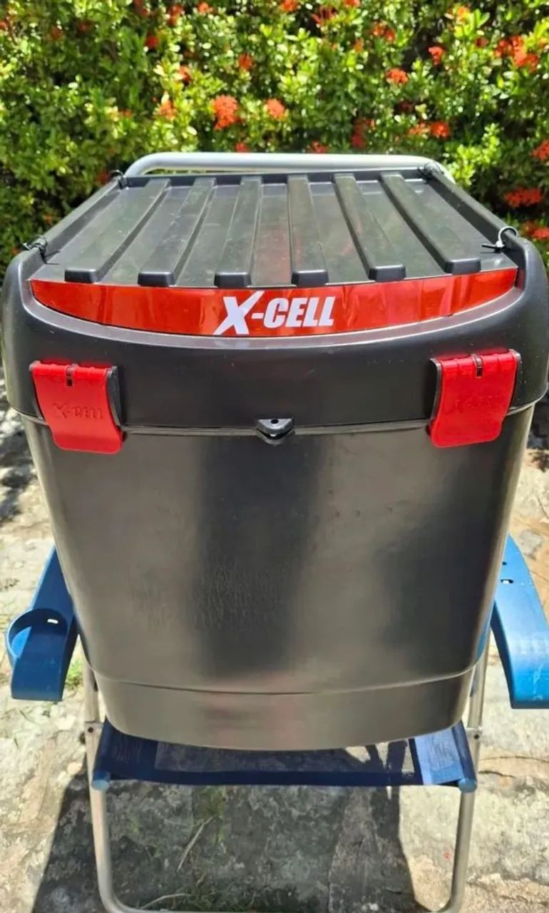 Baú XCELL 100 Litros + Suporte completo para CG 160 - Foto 2