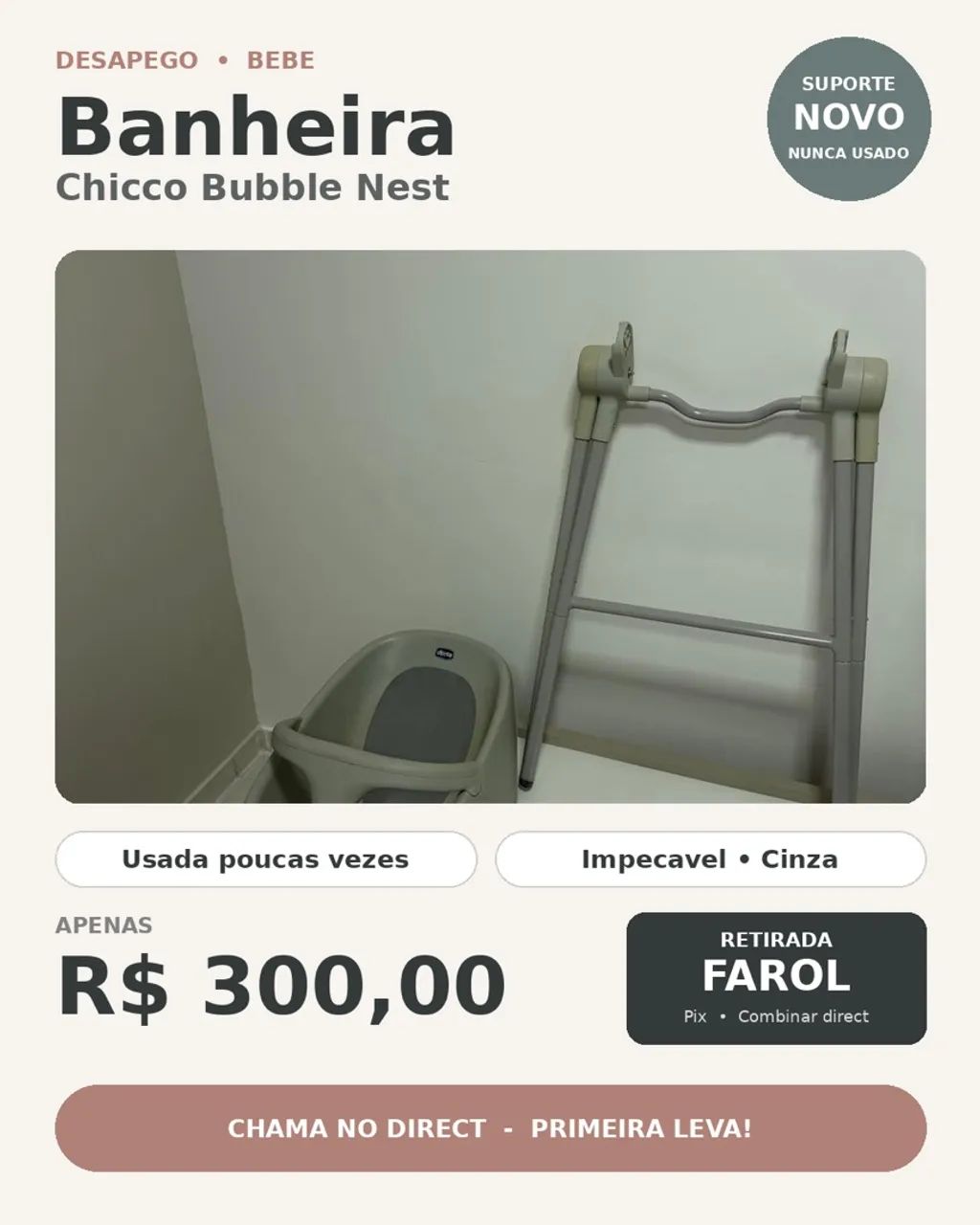 Banheira Chicco Bubble Nest 