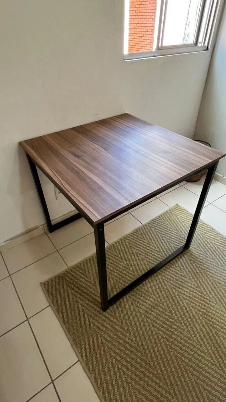 Mesa de jantar industrial 80x80 cm - Foto 2