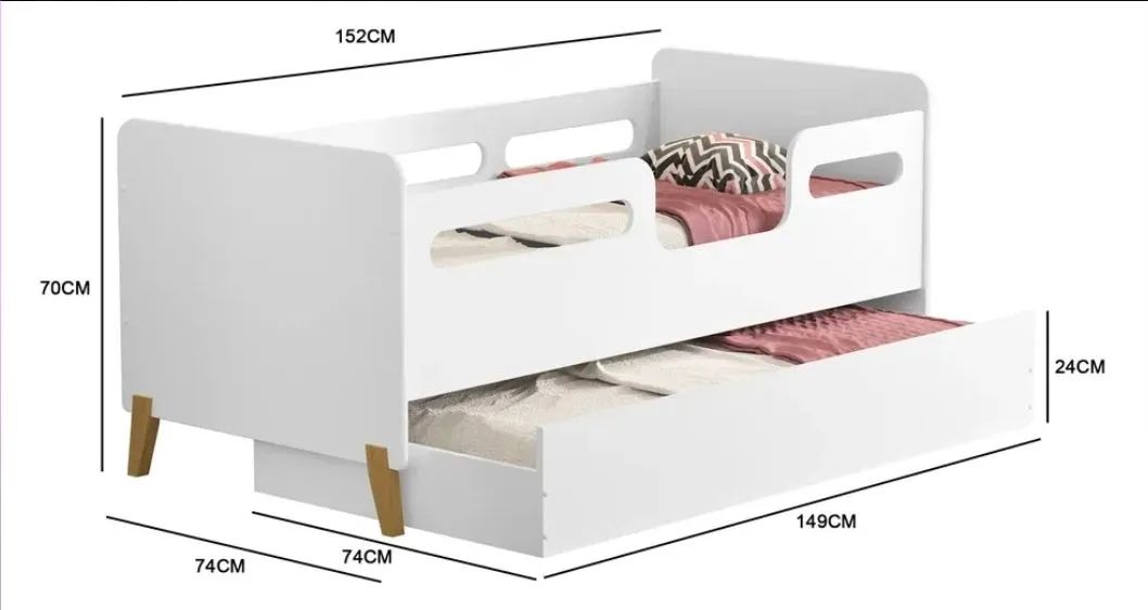 Mini cama infantil (bicama) usada - Foto 2