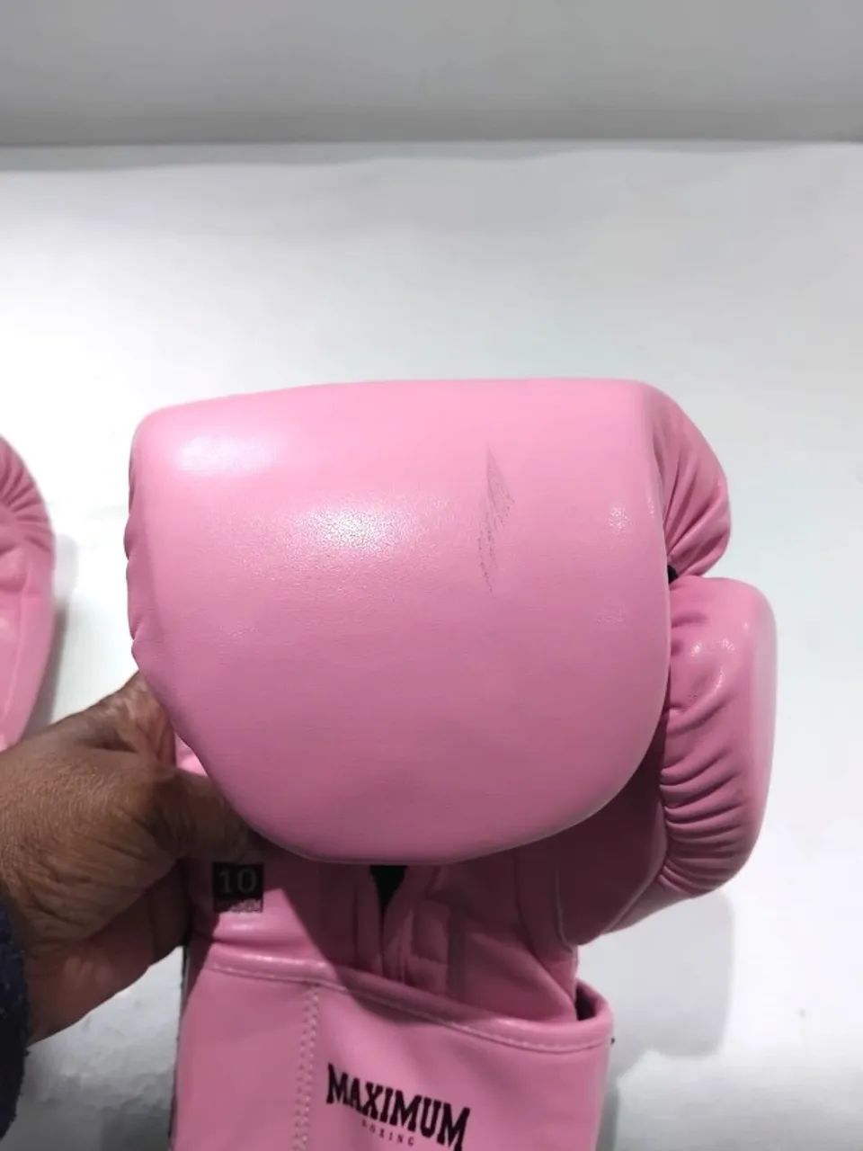 Par de Luvas de Boxe/Muay Thai Maximum Boxing Rosa - Conservadas - Foto 3