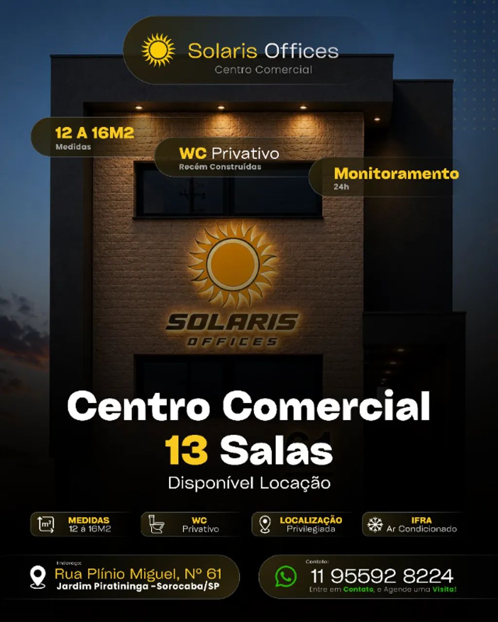 Salas Comerciais Para  Locação "SolarisOffices - Sorocaba/Sp" - Foto 5