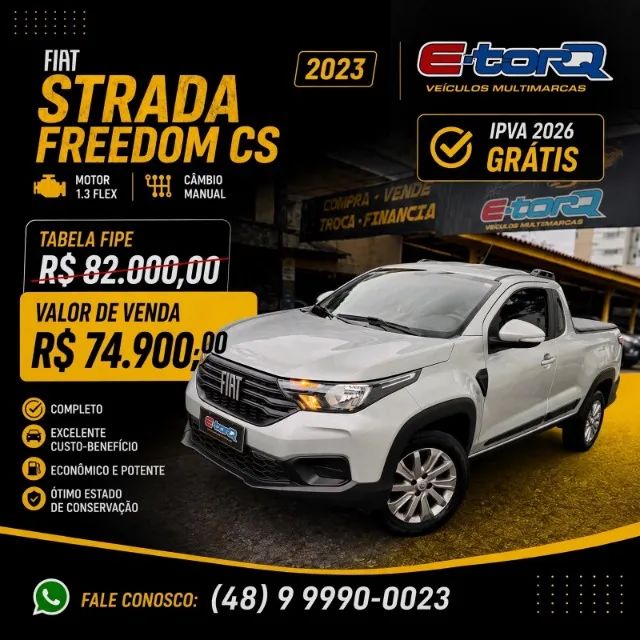 Fiat Strada Freedom 1.3 Flex 8V CS Plus 2023