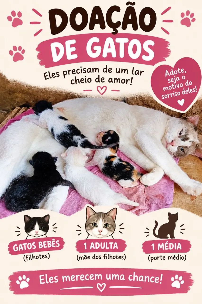 Doação de gatos