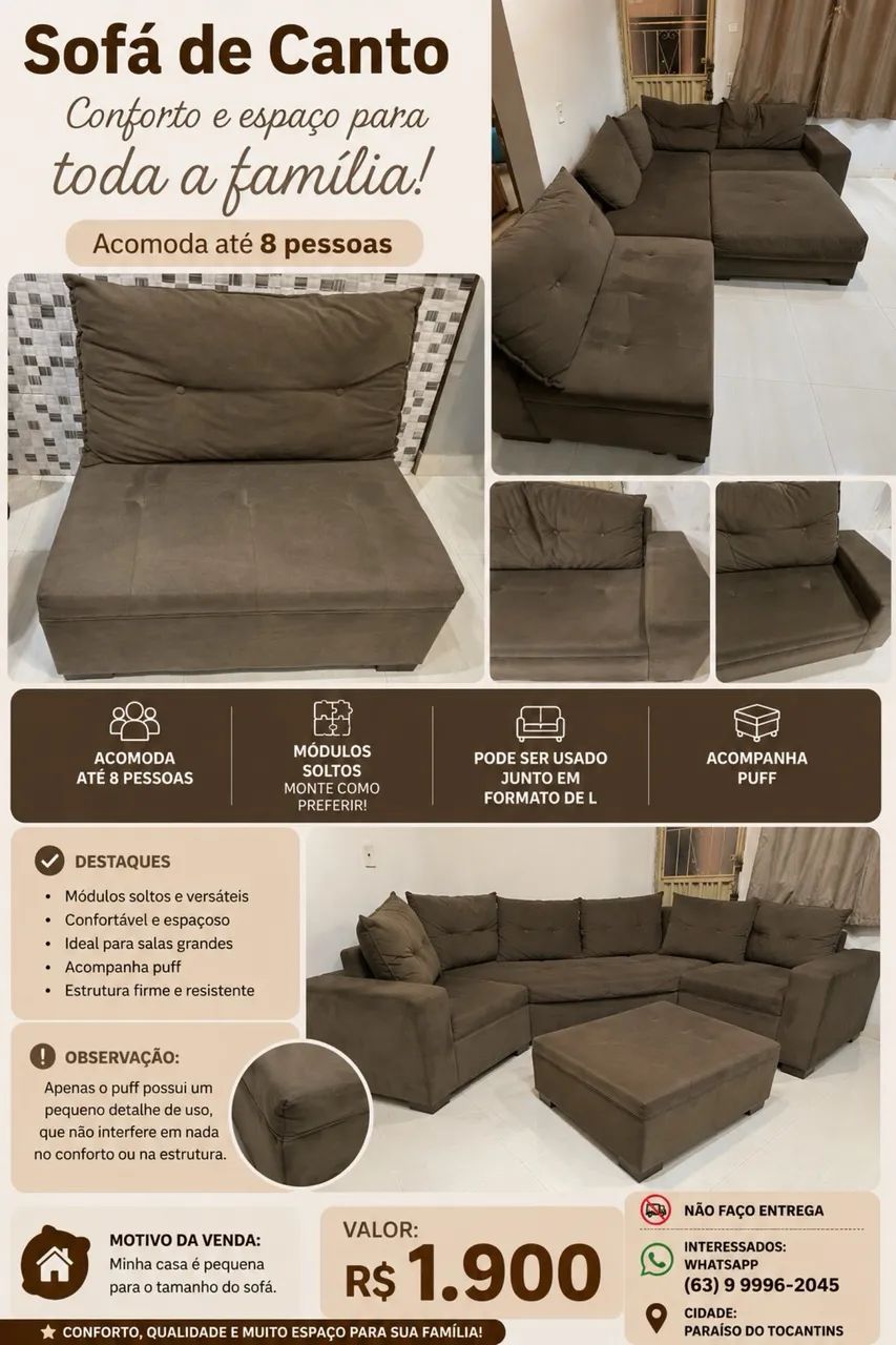 Sofá de canto 