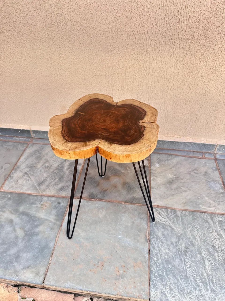 Mesa Lateral Madeira Artesanal