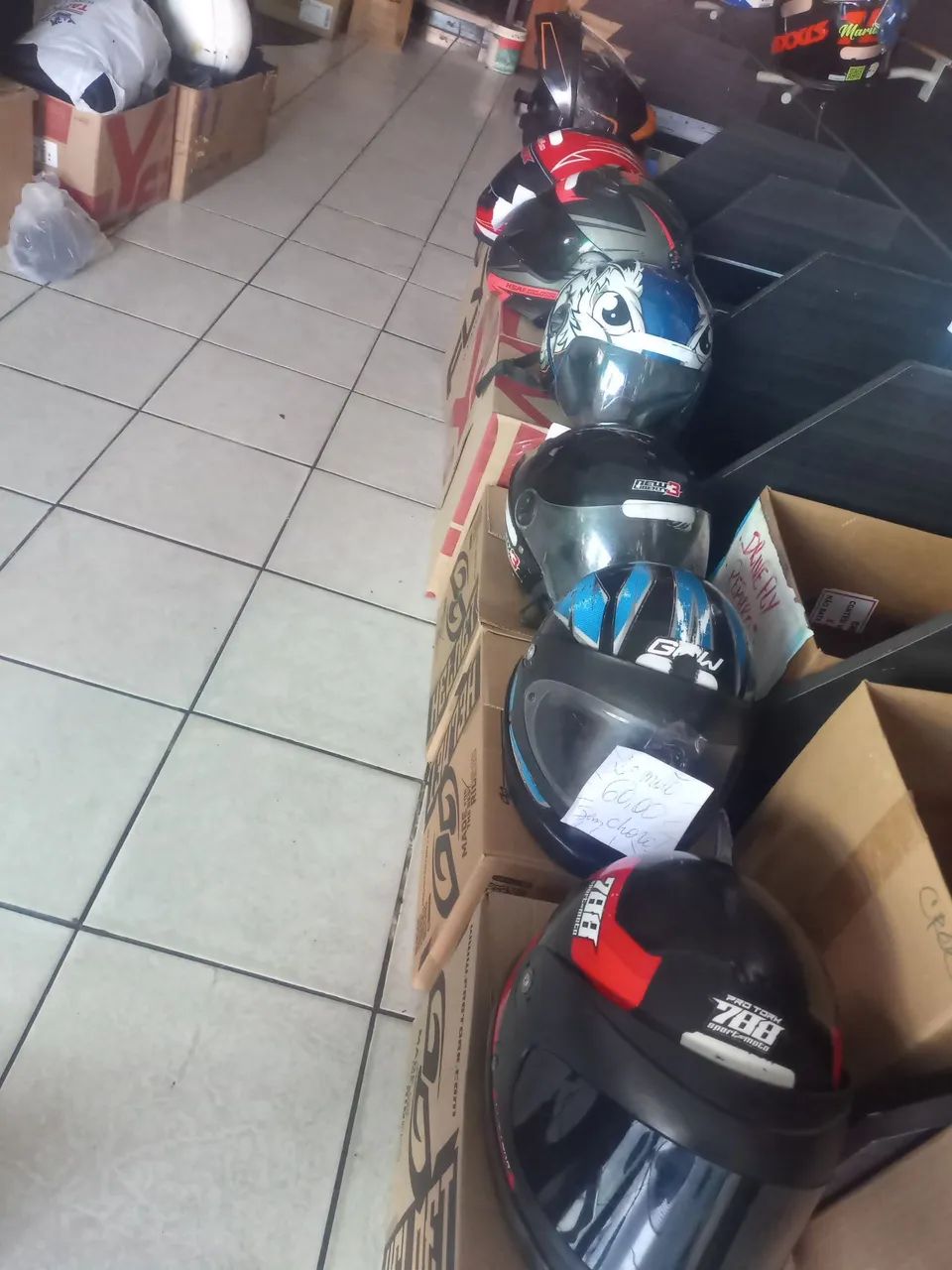 Capacetes  usados