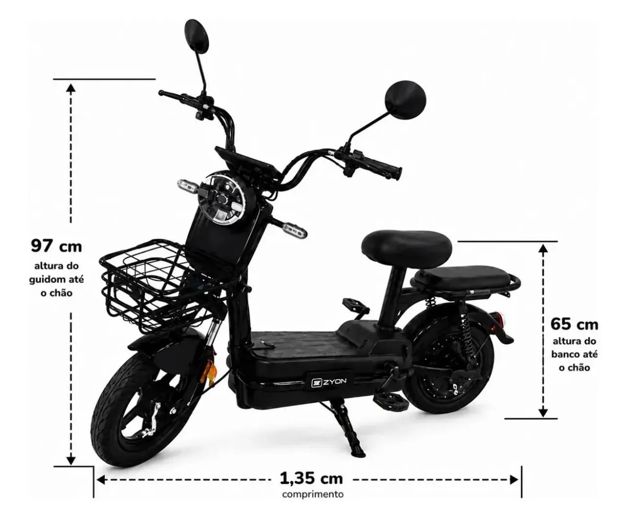 Scooter elétrica zyon mu-02 - Foto 4
