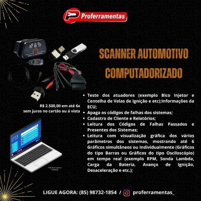 Scanner para carros computadorizado