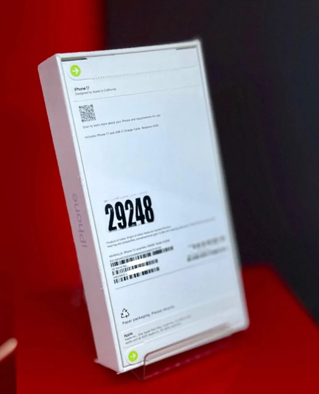 Apple iPhone 17 - 256GB - E-SIM + SIM FÍSICO - LAVENDER - Produto Novo com Garantia - Foto 2