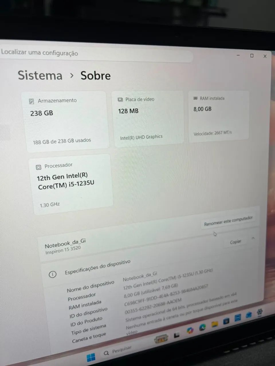 Notebook Dell Inspiron 15 - Foto 3