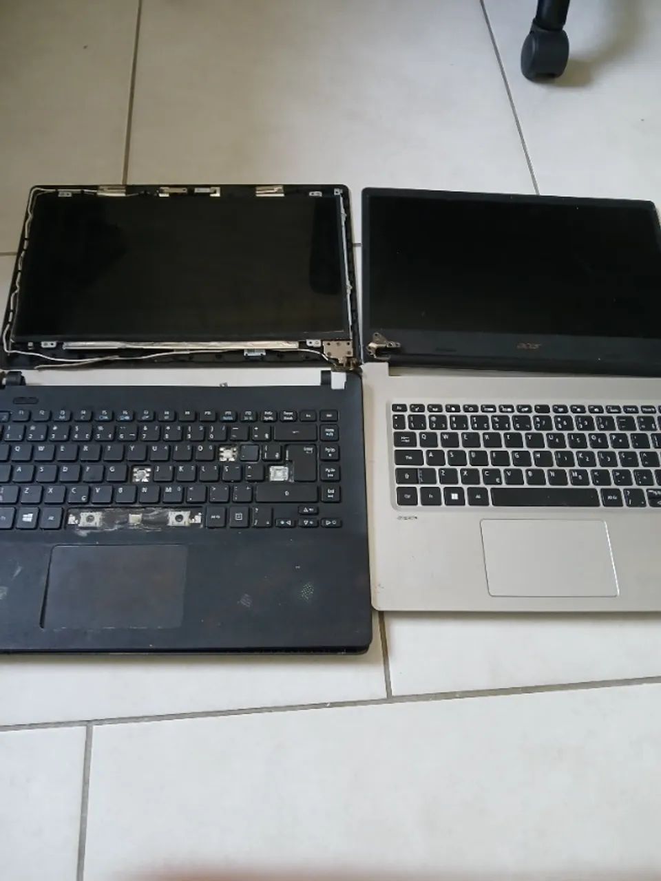 Lote 2 Sucatas Notebook Acer (Com Tela e Teclado)