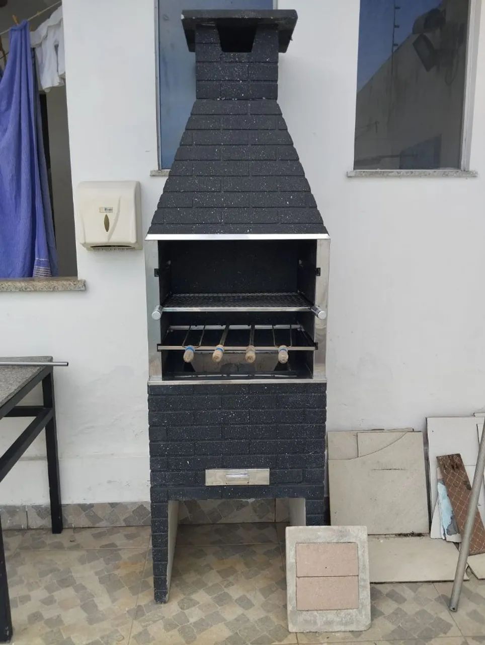 Churrasqueira de carvão 