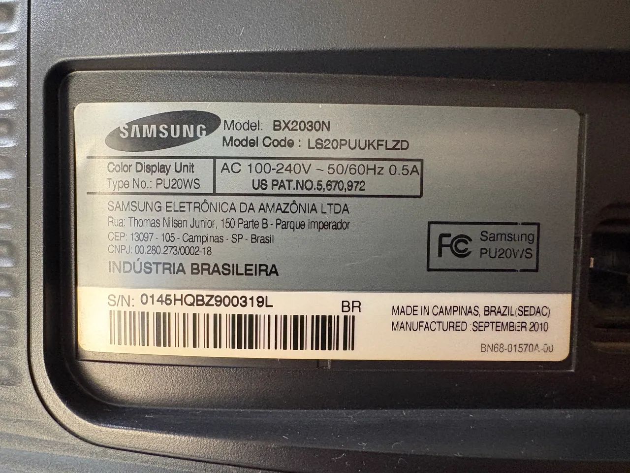 Monitor 20 Pol. Samsung SyncMaster VGA - Foto 5
