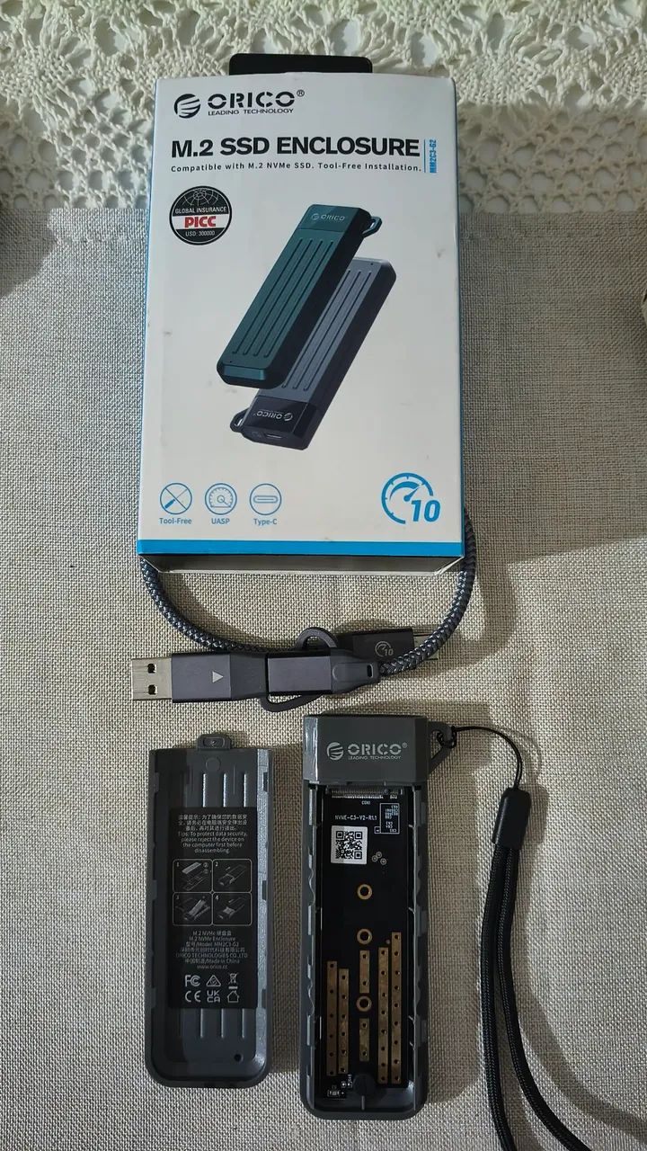 Gabinete M.2 SSD ORICO