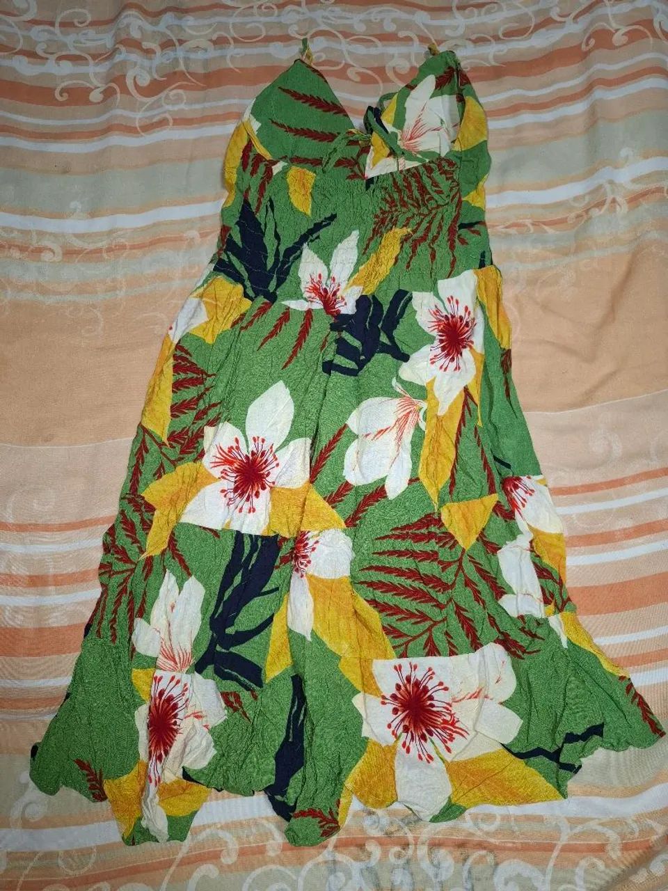 Vestido verde floral - Foto 3