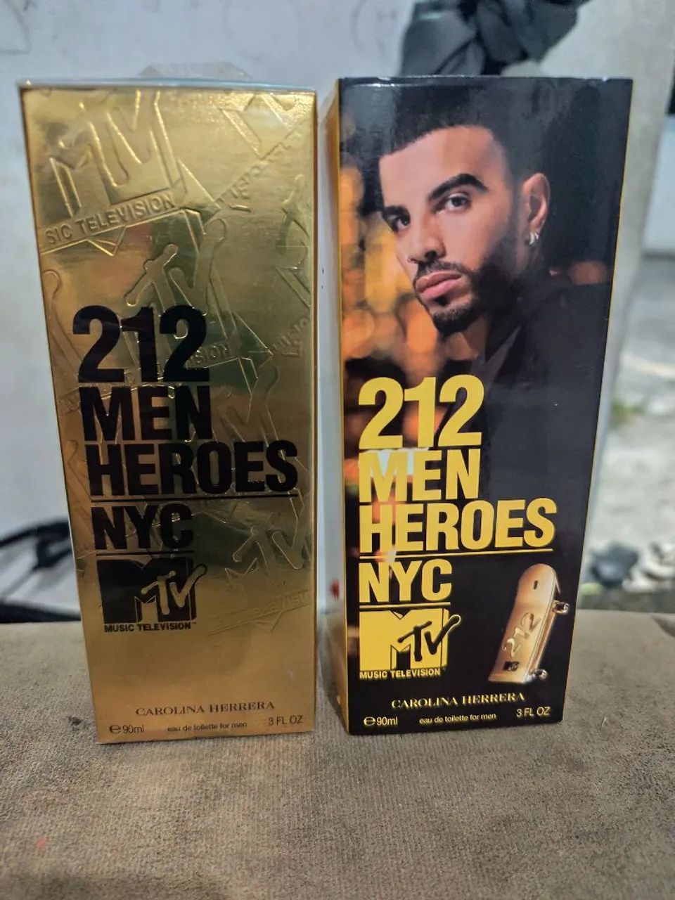 PERFUME 212 MEN HEROES DOURADO 90ML ORIGINAL