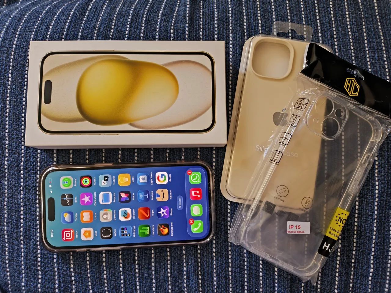 iPhone15 イエロー 256GB おまけつき Apple iPhone 15 (256 GB) - Amarelo | MercadoLivre