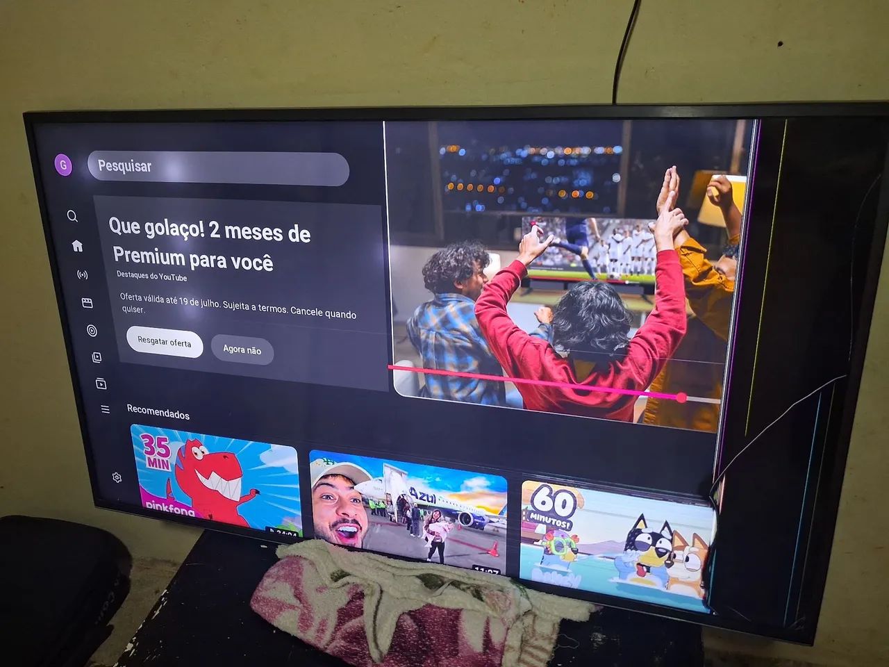 ? SMART TV 50" COM DEFEITO - OPORTUNIDADE! ? - Foto 3