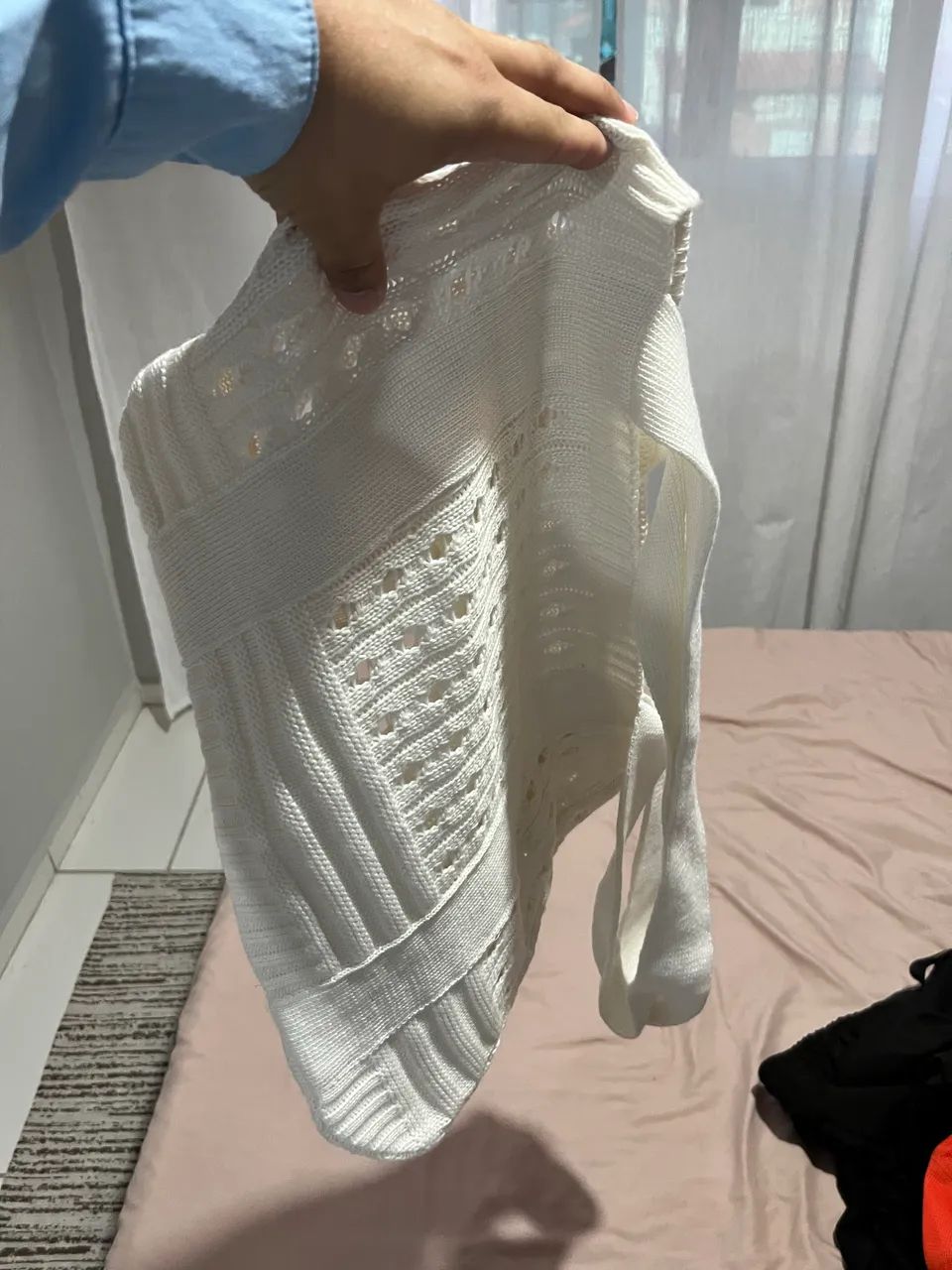 Bolsa de crochê branca  - Foto 2