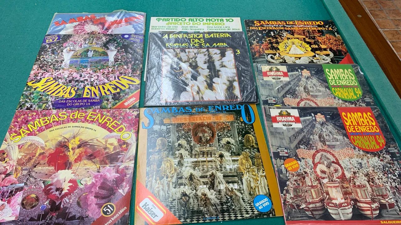 Carnaval de 87 a 94, 9 discos, 11 lps, 2 duplos  - Foto 2