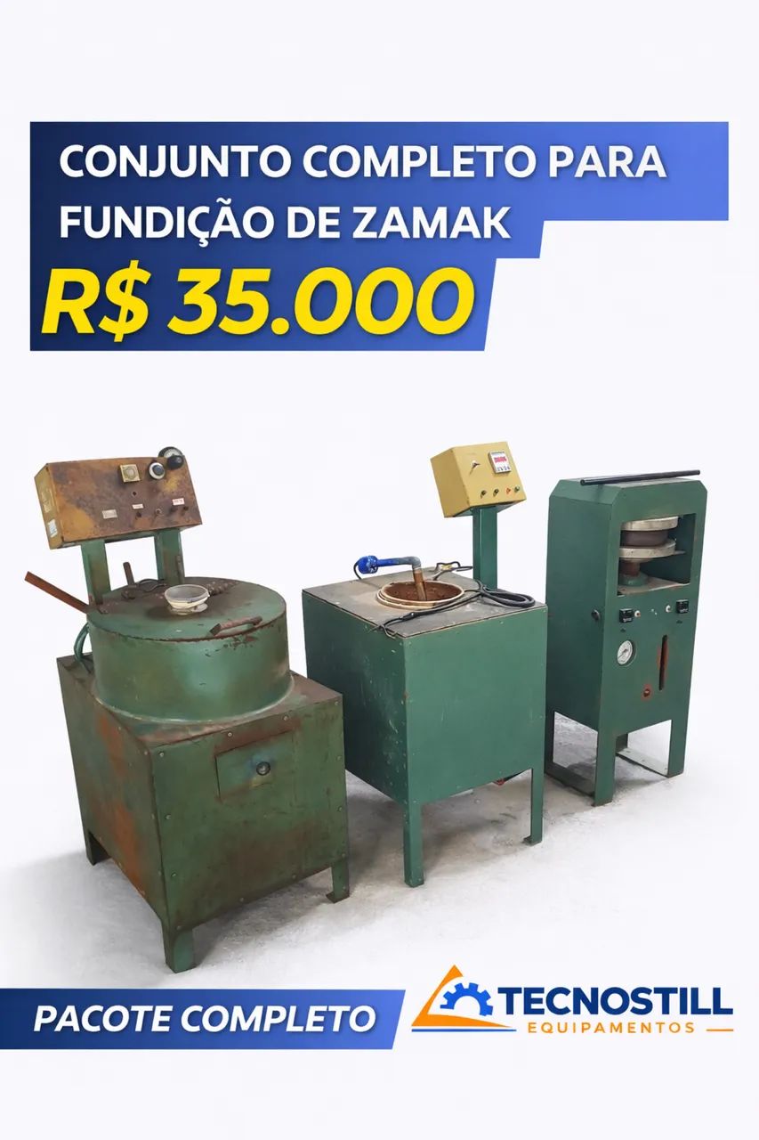 Conjunto completo Fundicao Zamak 