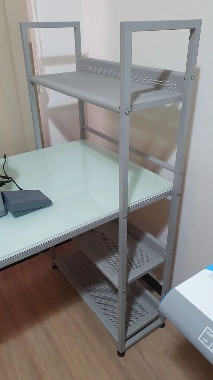 Escrivaninha de Aço com Estante - Foto 2