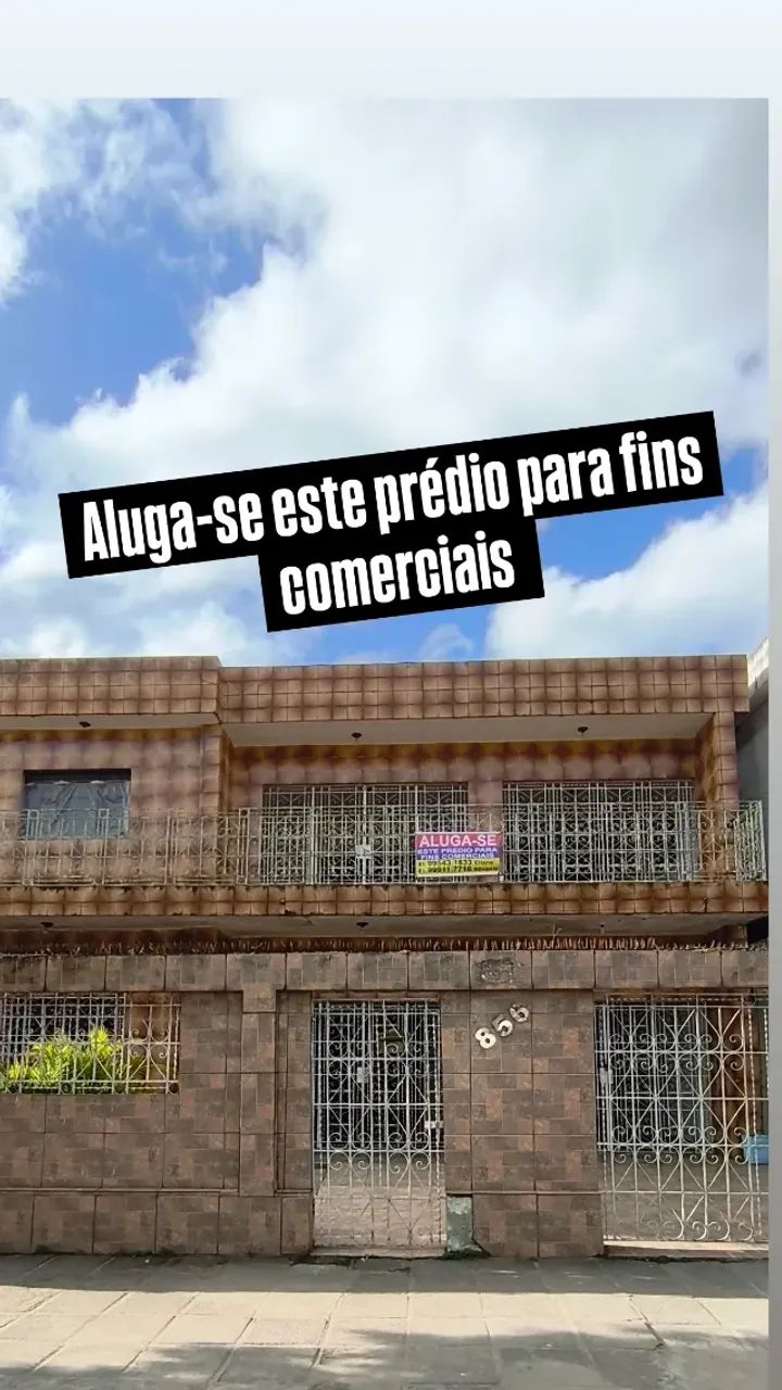 Aluga-se este prédio para fins comerciais 